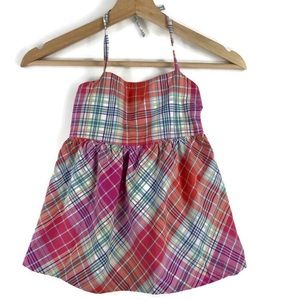 Ralph Lauren Top Madras Plaid Halter